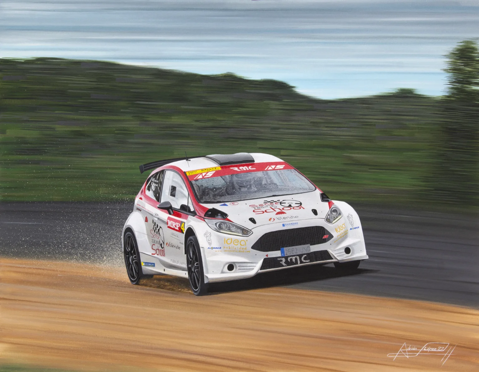 Obra de arte antigua encargo galeria de arte N5 RMC Motorsport