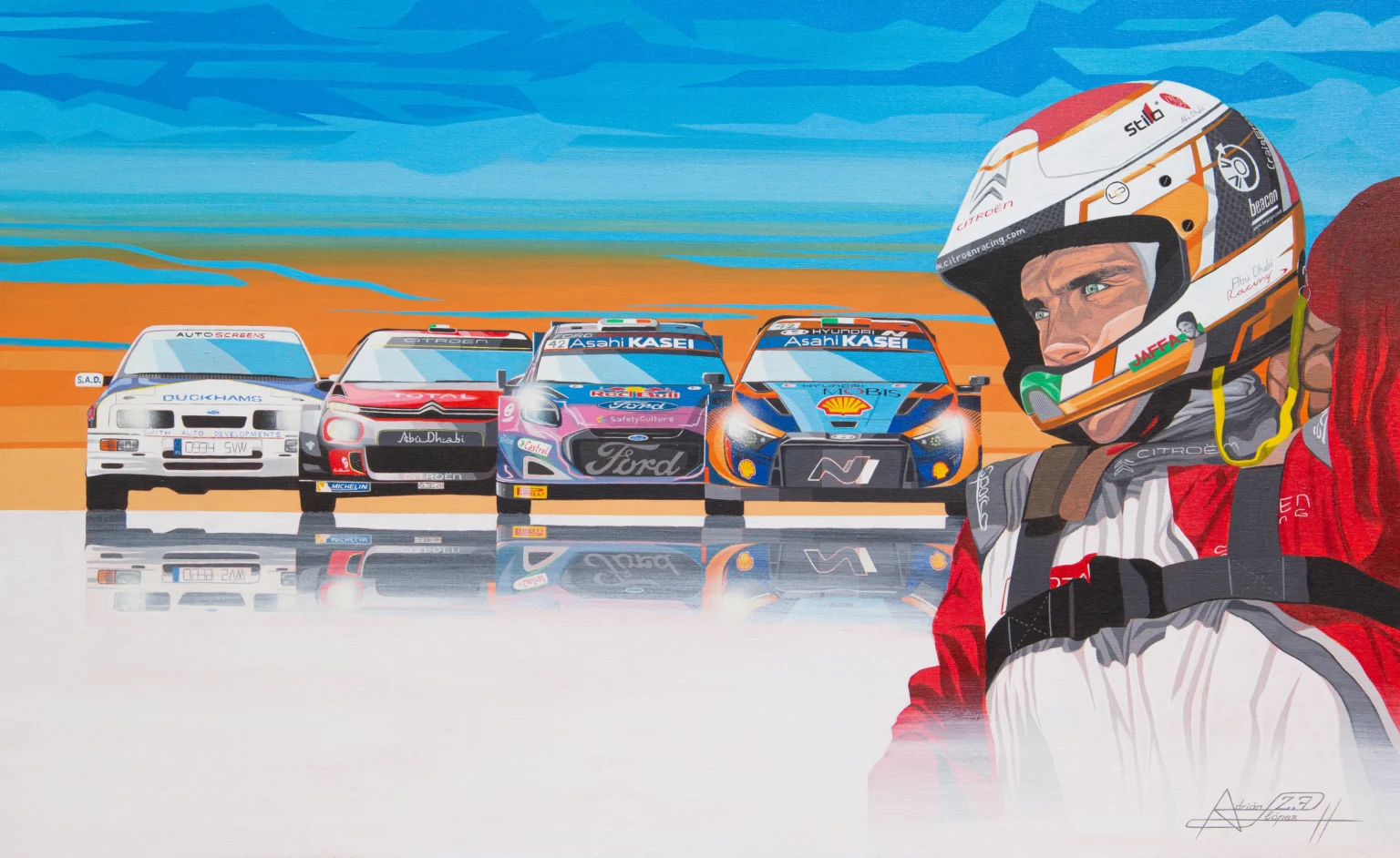 Galeria de arte homenaje al piloto Craig Breen WRC