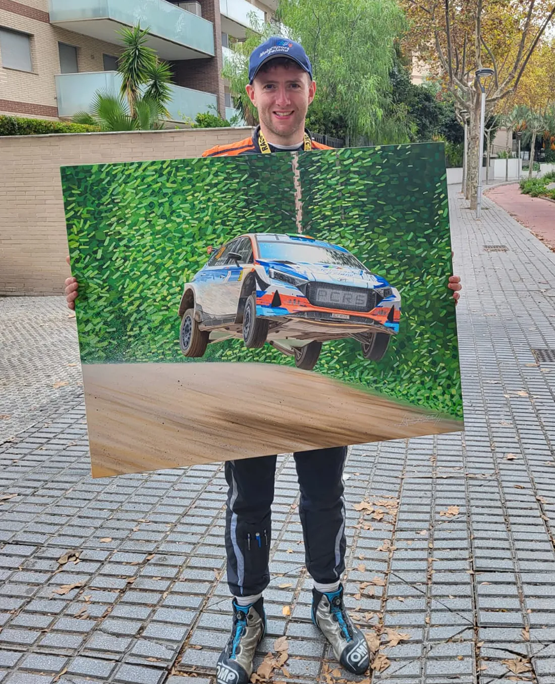 Copiloto WRC con obra personalizada Hyundai i20 Rally2