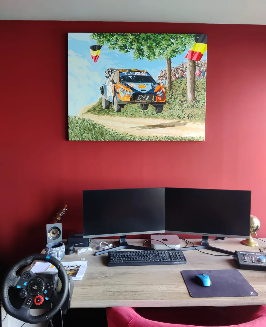 Obra Hyundai i20 Rally1 en casa del cliente